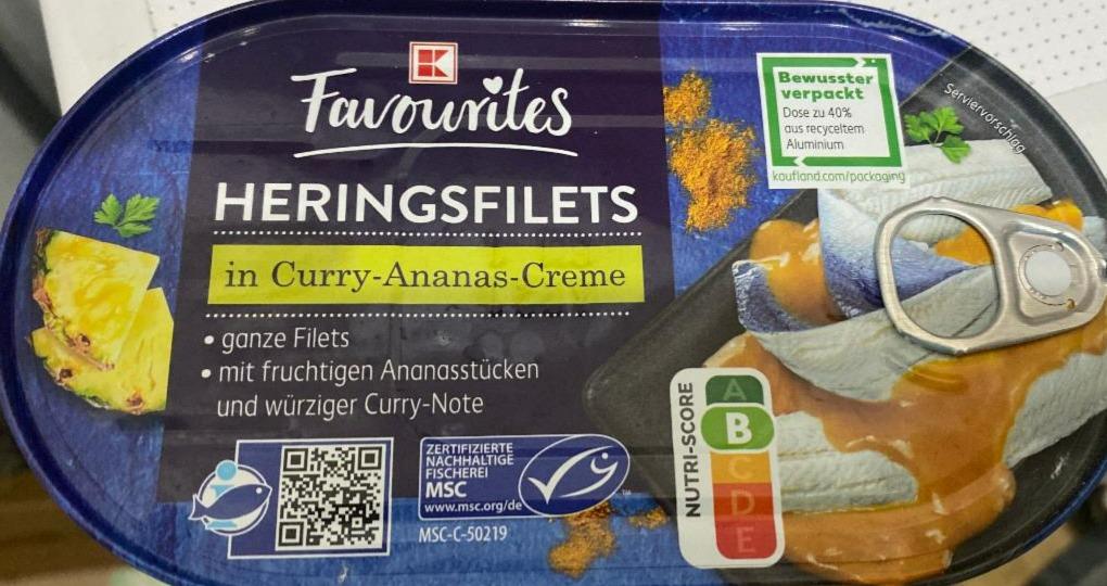 Fotografie - Heringsfilet in Curry-ananas-creme K-Favourites