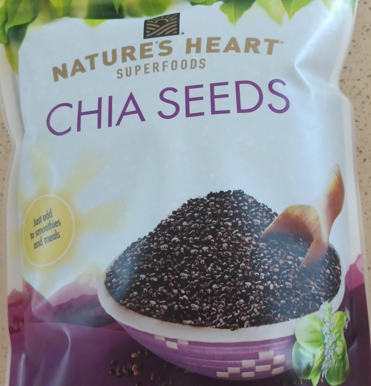 Fotografie - Chia Seeds Nature's Heart Superfoods