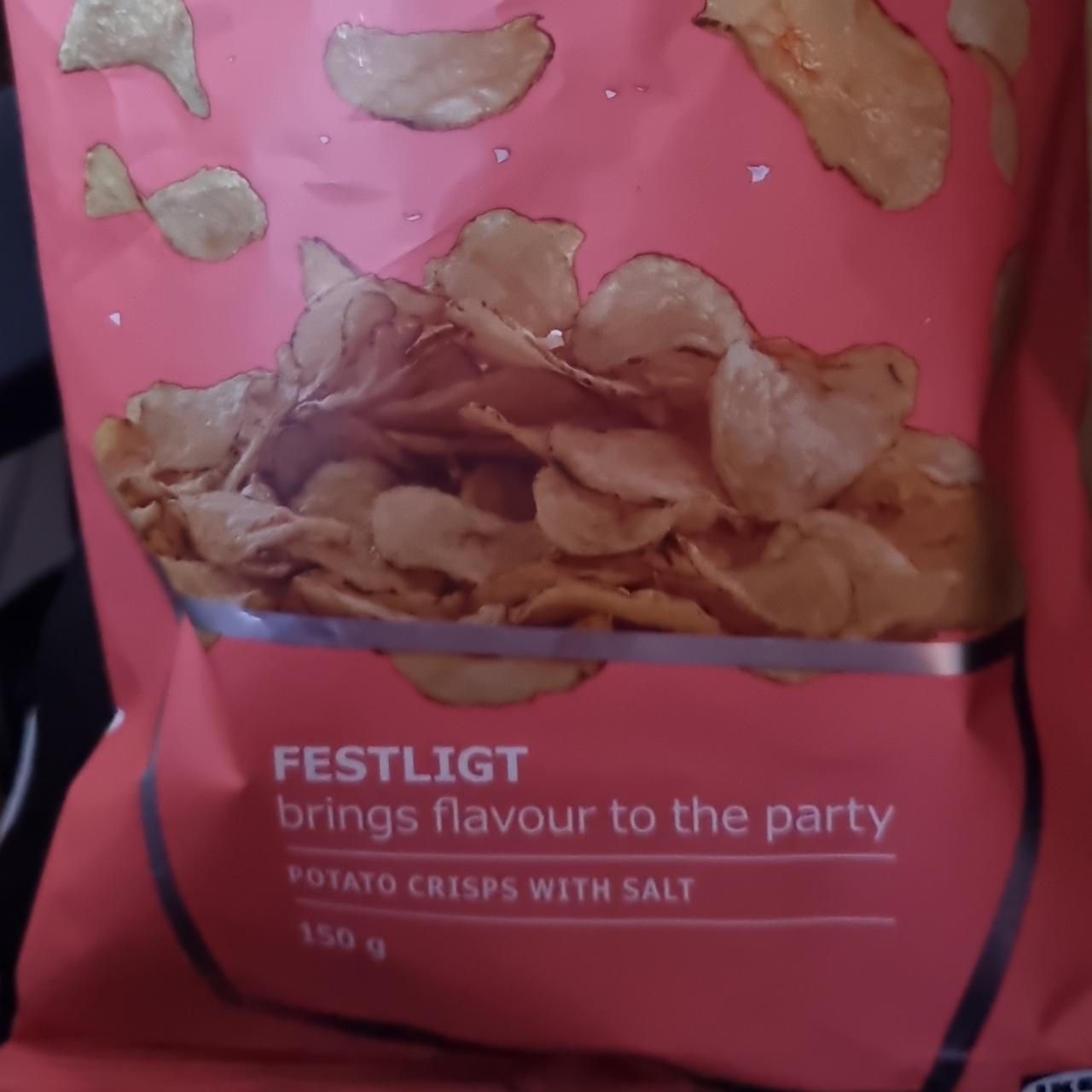 Fotografie - festligt potato chips with salt Ikea