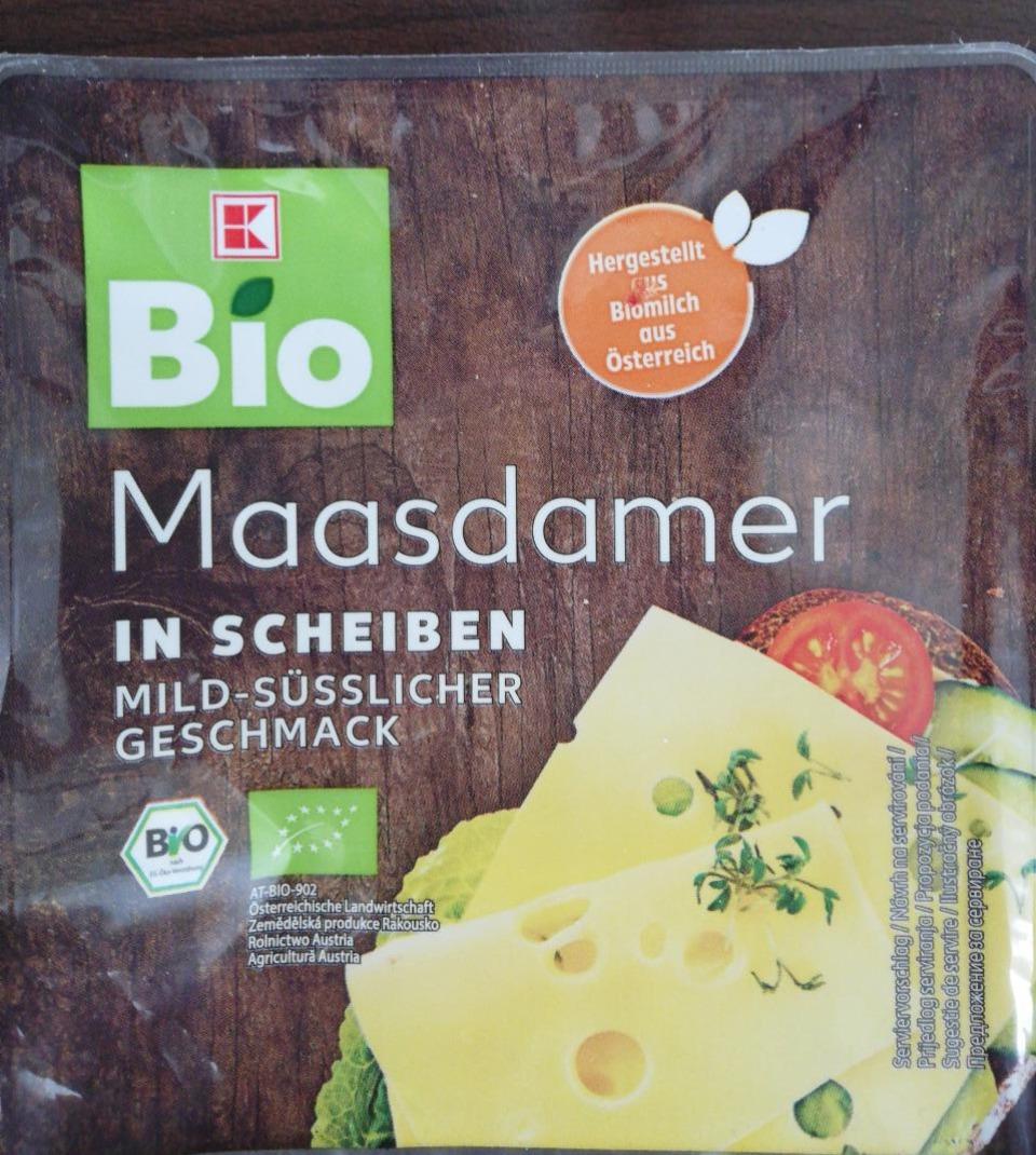 Fotografie - Bio Maasdamer 45% Fett i.Tr. in Scheiben K-Bio