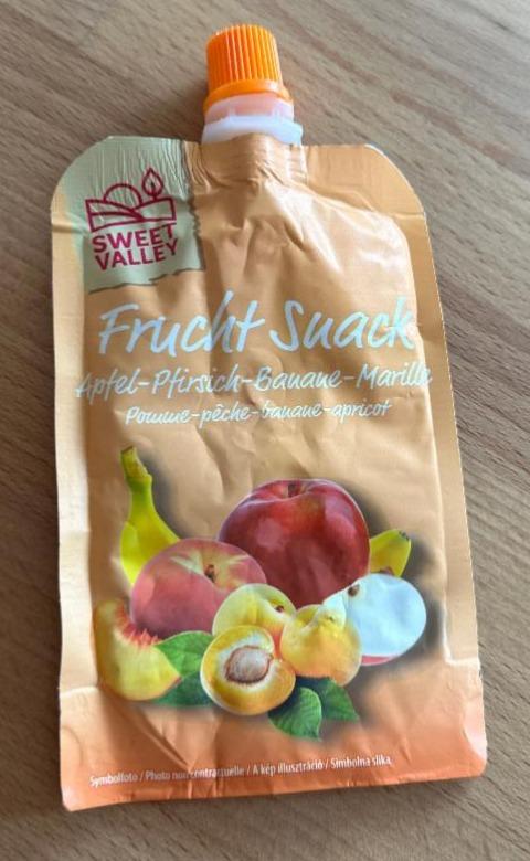 Fotografie - Frucht Snack Apfe-Pfirsich-Banane-Marille Sweet valley