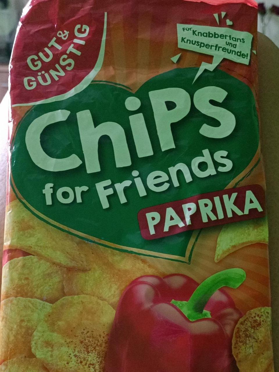 Fotografie - Chips for Friends Paprika Gut & Günstig