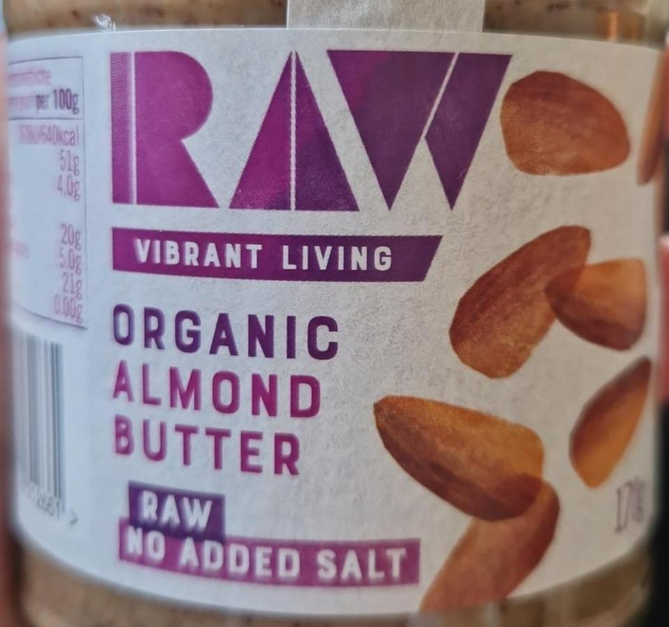 Fotografie - Organic almond butter RAW Vibrant living