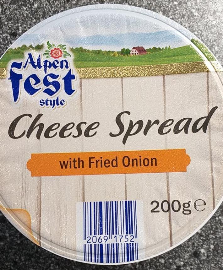 Fotografie - Cheese Spread with Fried Onion Alpen fest style