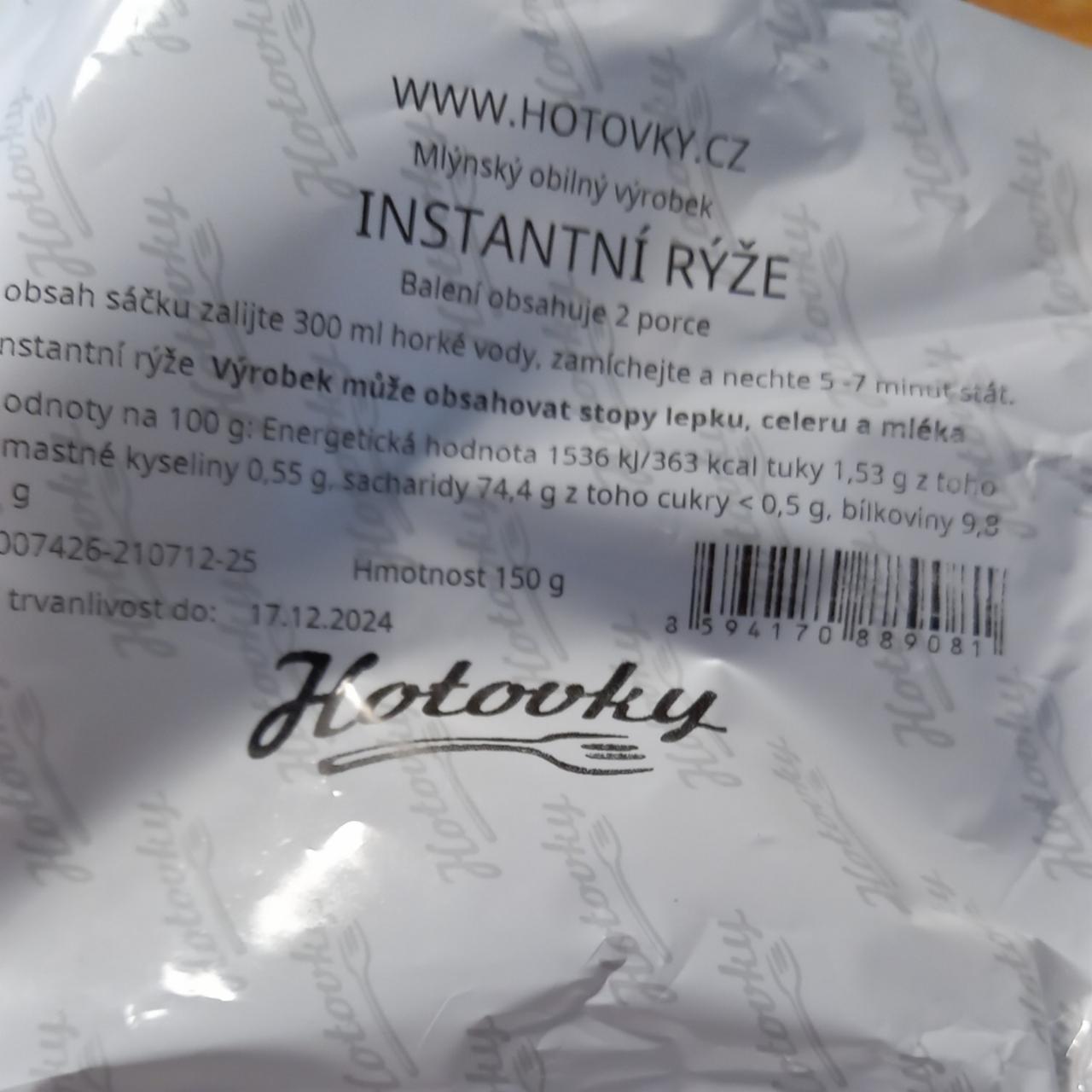 Fotografie - Instantní rýže Hotovky.cz