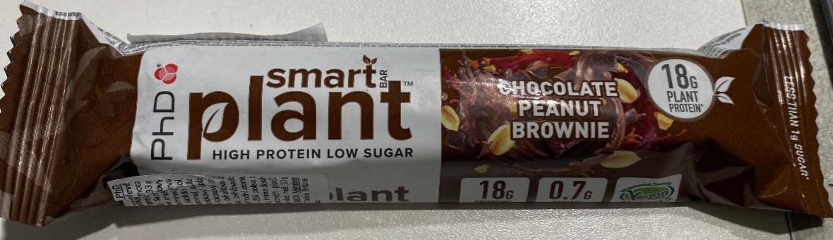 Fotografie - Plant High Protein Bar Chocolate Peanut Brownie PhD Smart