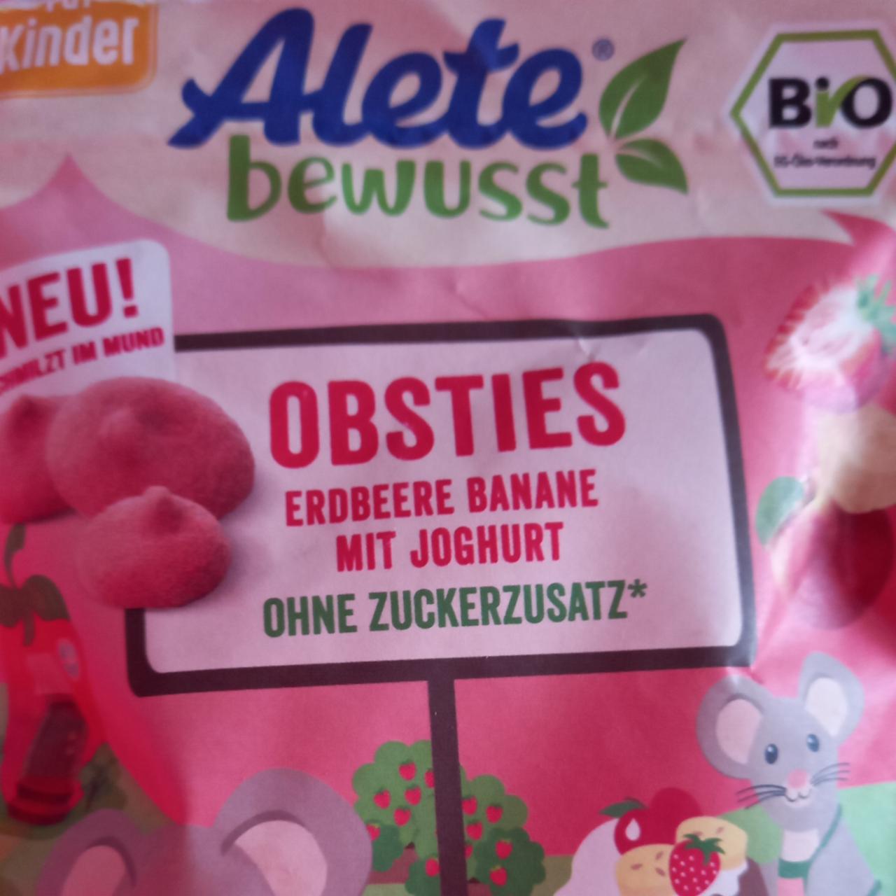 Fotografie - Bio Obsties Erdbeere Banane mit Joghurt Alete