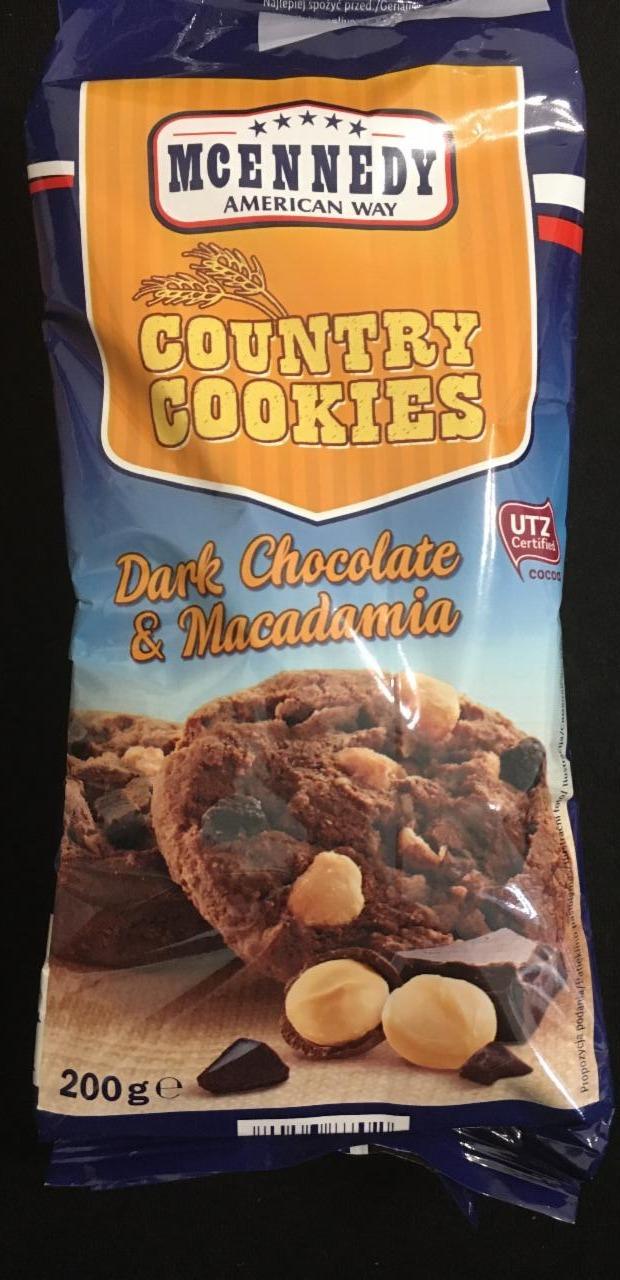 Fotografie - Country cookies dark chocolate & macadamia McEnnedy American Way