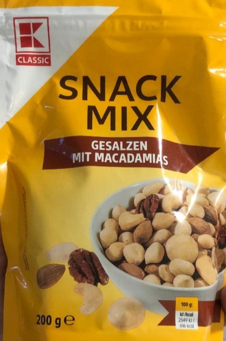 Fotografie - Snack Mix gesalzen mit Macadamias K-Classic