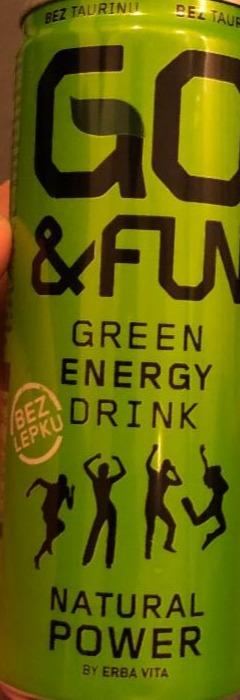 Fotografie - GO & FUN green energy drink Erba Vita