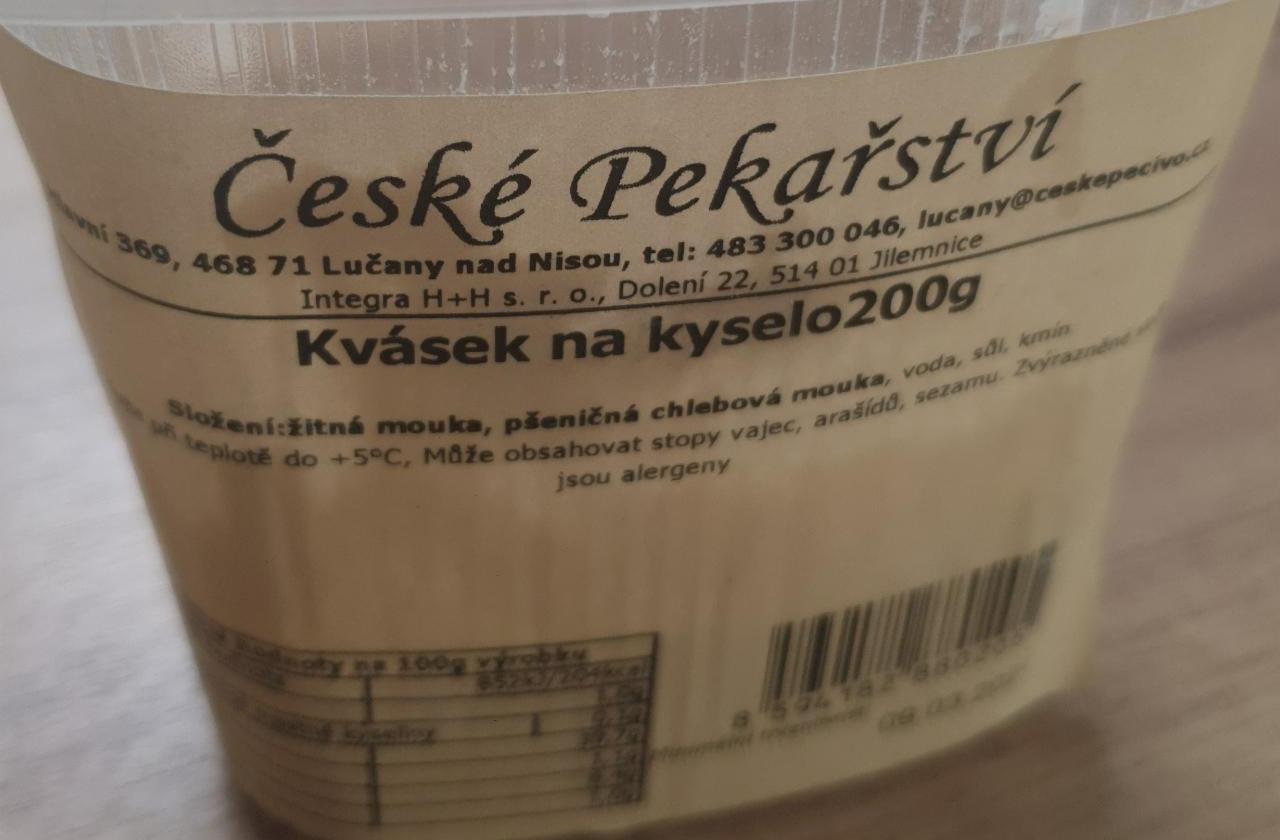 Fotografie - Kvásek na kyselo České pekařství