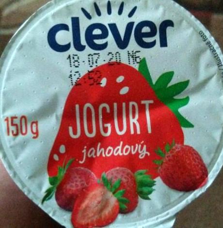 Fotografie - Jogurt jahodový Clever