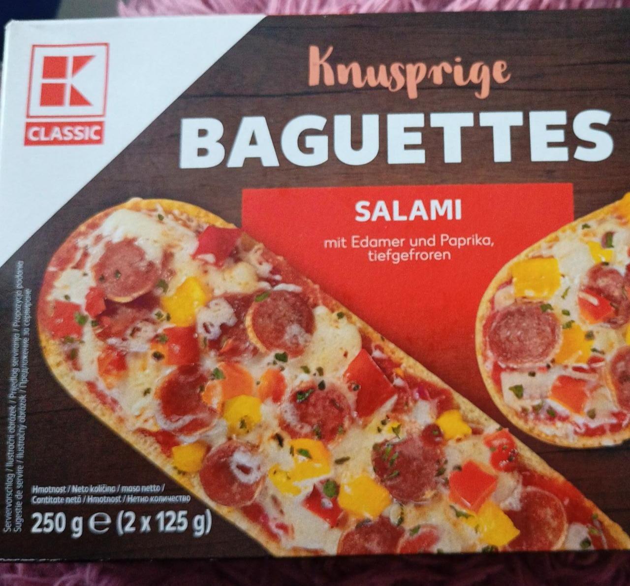 Fotografie - Knusprige baguettes Salami K-Classic