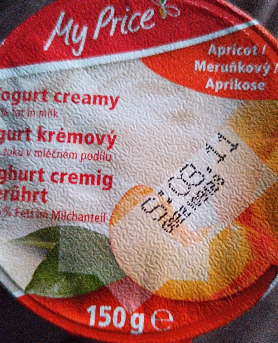 Fotografie - Jogurt krémový meruňkový My Price