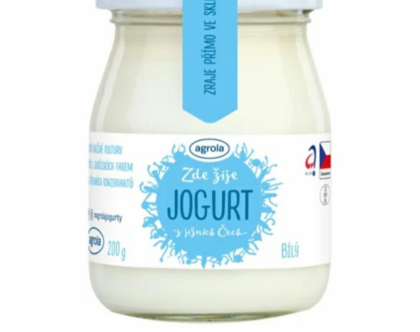 Fotografie - Zde žije jogurt z jižních Čech bílý Agro-la