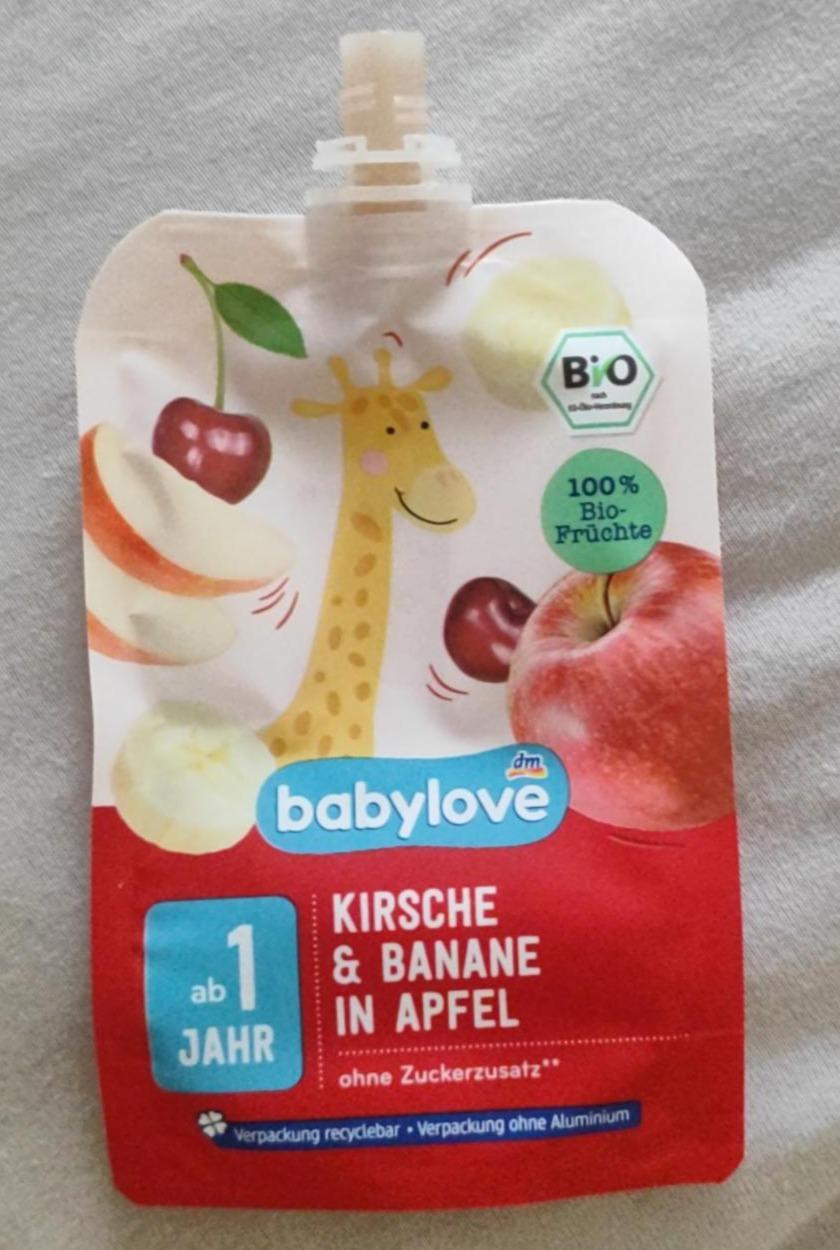 Fotografie - Bio Banane & Kirsche in Apfel Babylove