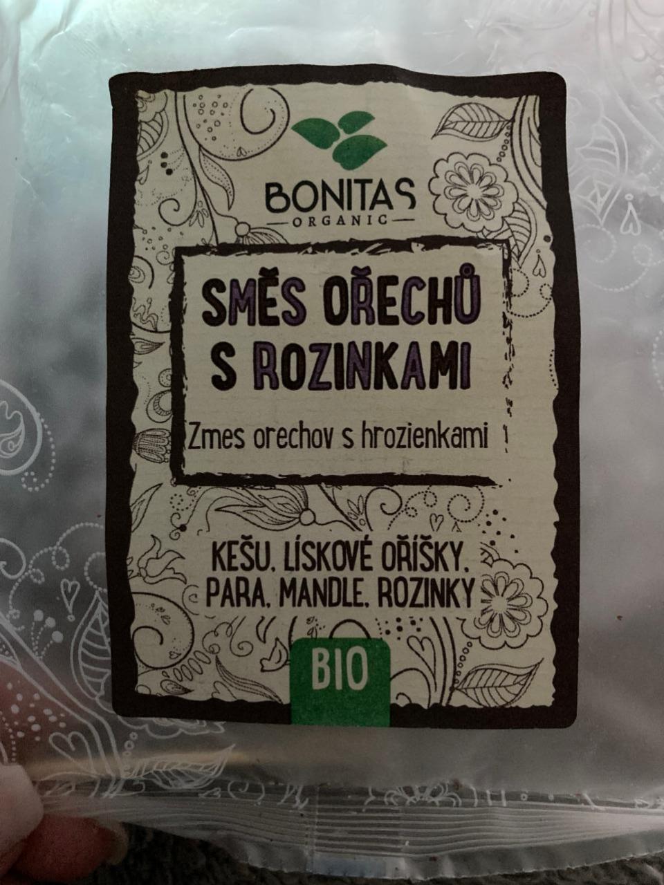 Fotografie - BIO Směs ořechů s hrozinkami Bonitas