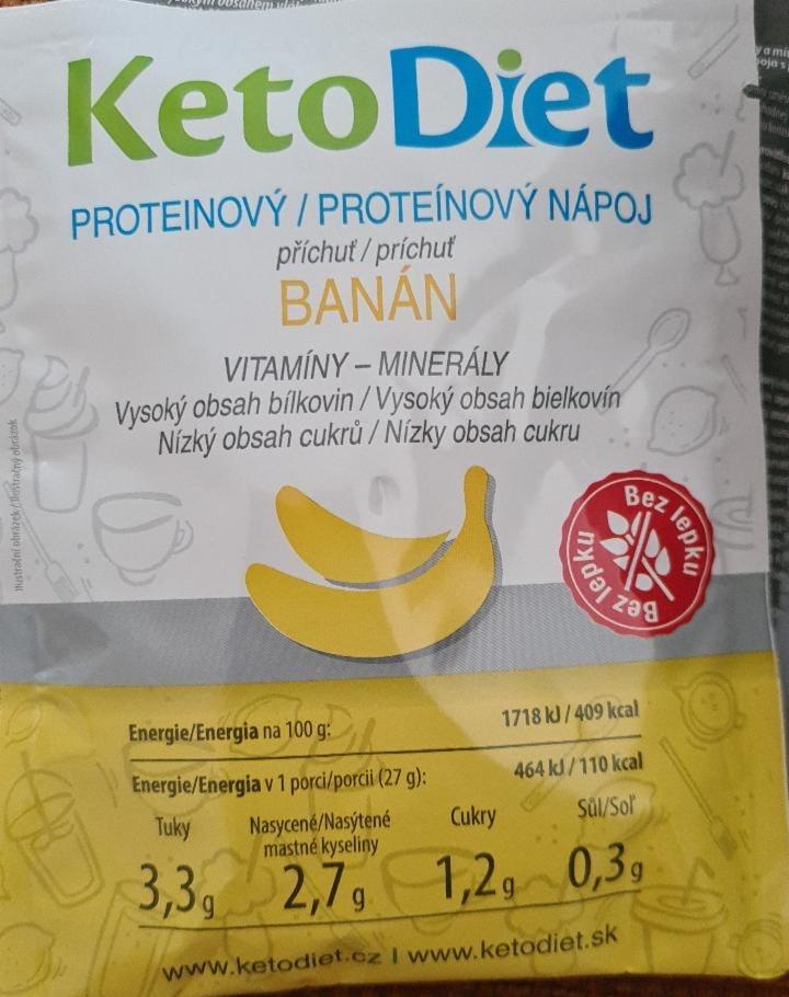 Fotografie - Proteinový nápoj banán KetoDiet