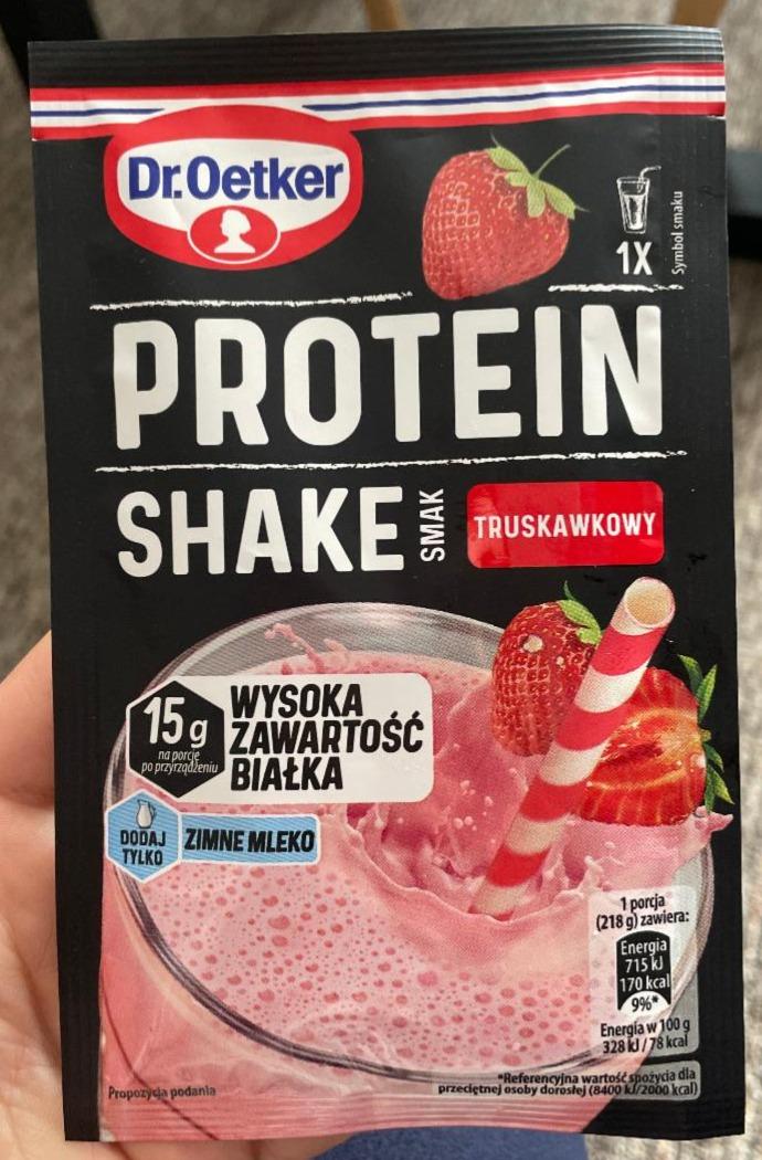 Fotografie - Protein Shake smak truskawkowy Dr.Oetker