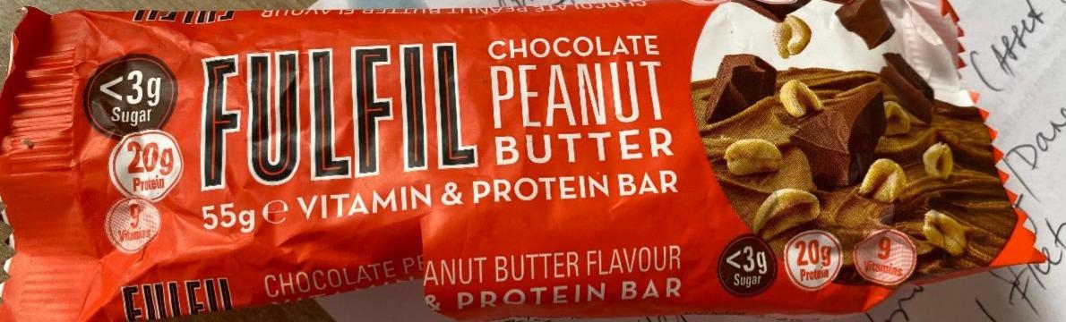 Fotografie - Chocolate Peanut Butter Protein bar Fulfil
