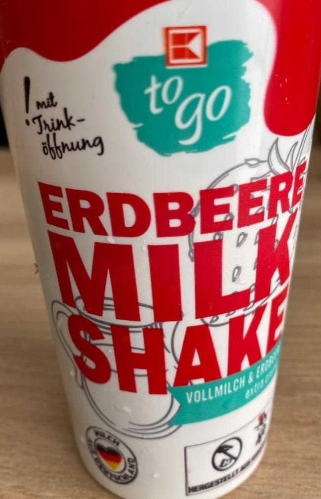 Fotografie - Erdbeere milkshake K-to go