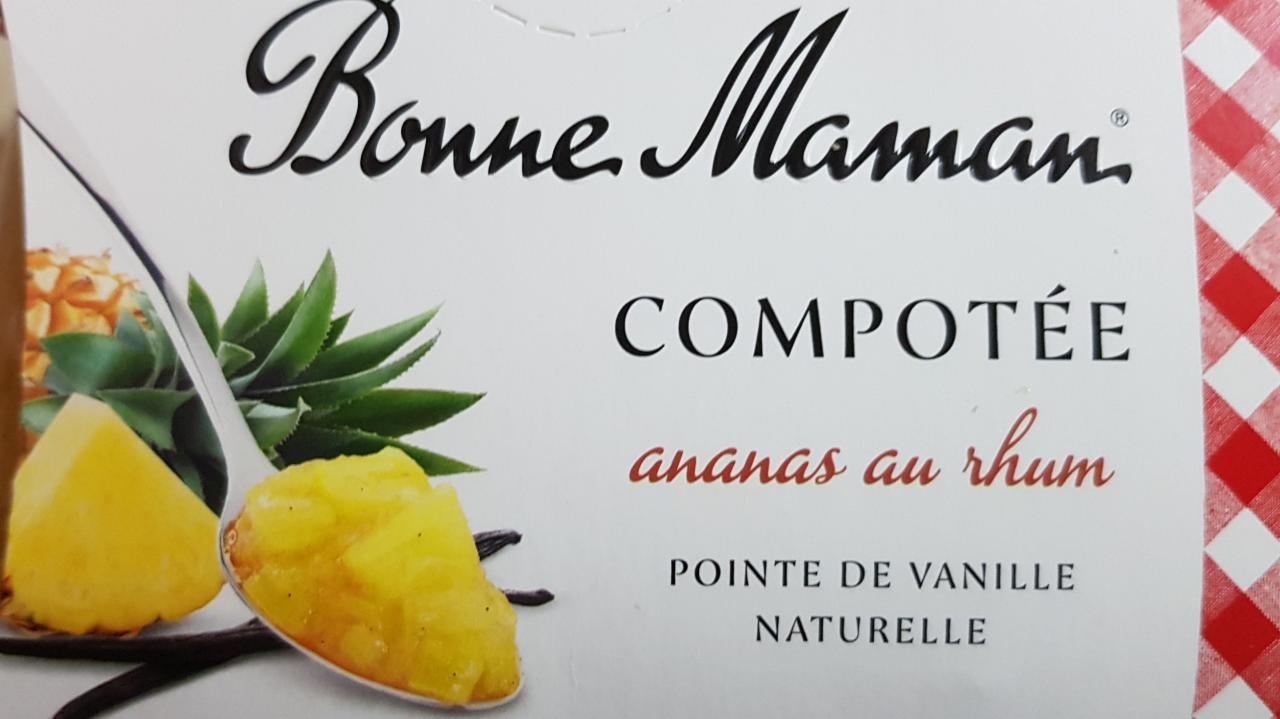 Fotografie - Compotée ananas au rhum - Bonne Maman