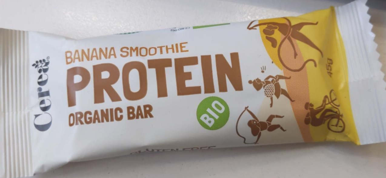 Fotografie - Banana Smoothie Protein Organic bar Cerea