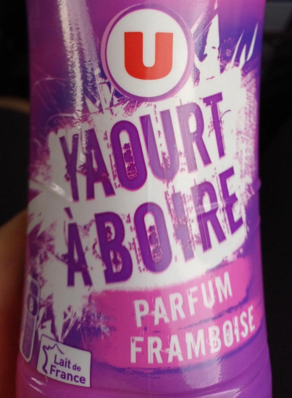Fotografie - Yaourt à boire parfum framboise U