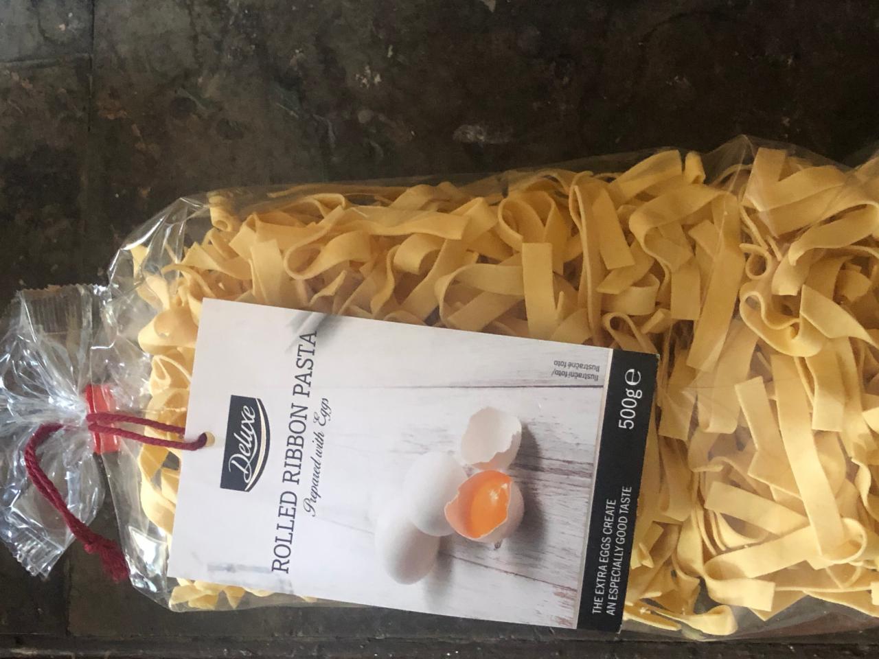 Fotografie - Rolled ribbon pasta vaječné těstoviny Deluxe