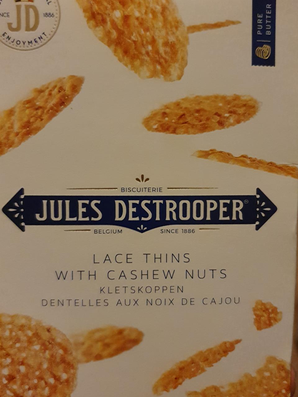 Fotografie - lace thins with cashew nuts jules destrooper