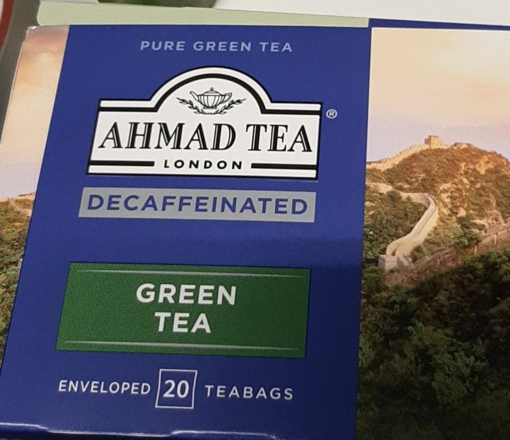 Fotografie - Green Tea Decaffeinated Ahmad Tea London