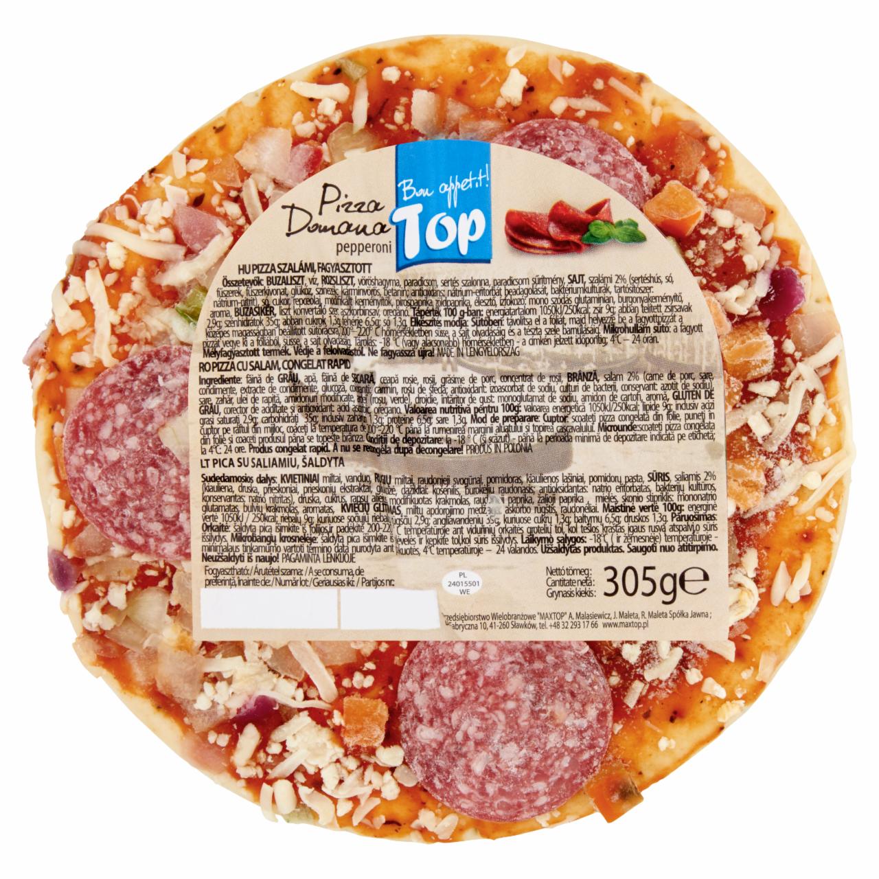 Fotografie - Top Frozen Pizza with Salami