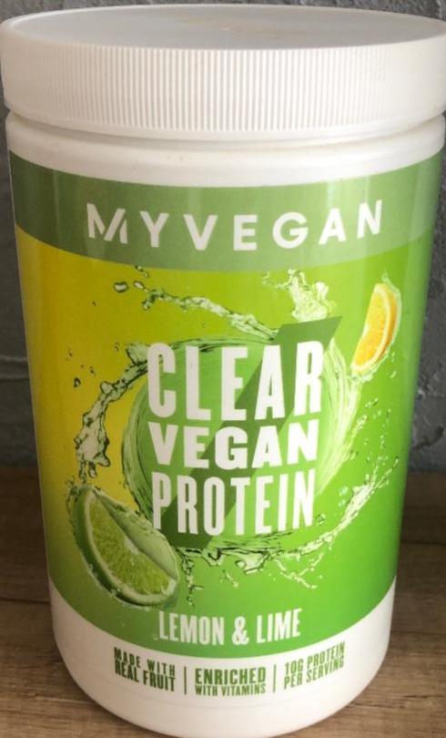 Fotografie - Clear Vegan Protein Lemon & Lime MyVegan
