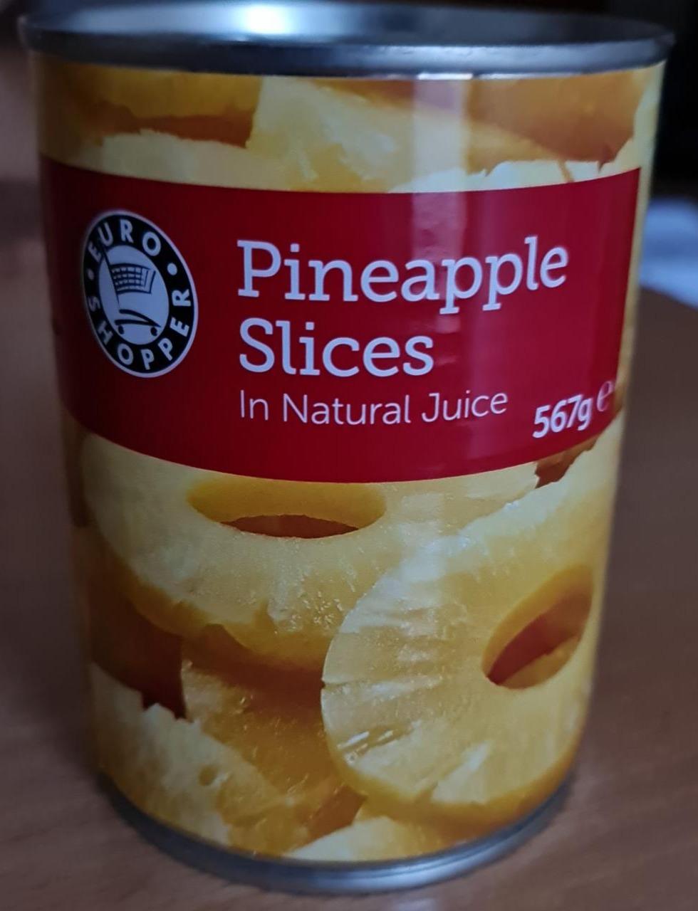 Fotografie - Pineapple Slices in Natural Juice Euroshopper