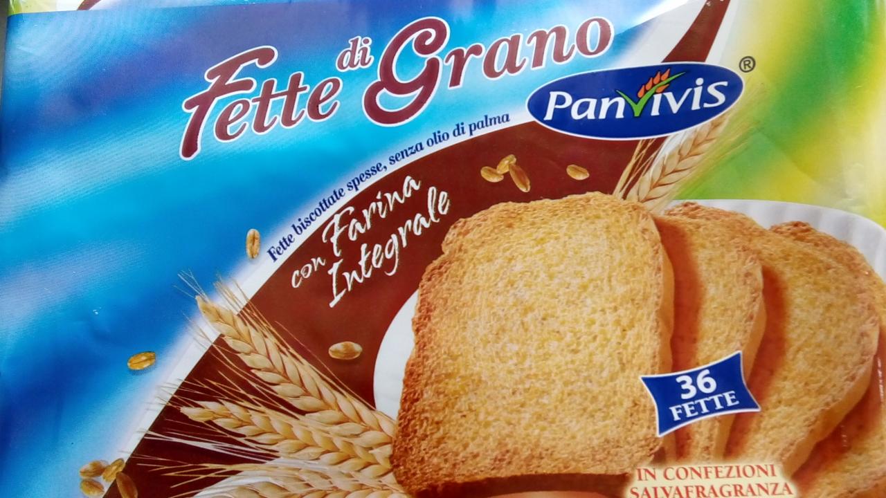 Fotografie - Fette di grano con farina integrale Celozrnné pšeničné suchar Panvivis