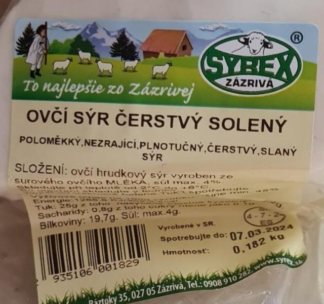 Fotografie - Ovčí sýr čerstvý solený Syrex Zázrivá