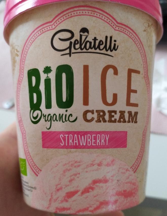 Fotografie - Bio Organic Ice Cream Strawberry Gelatelli