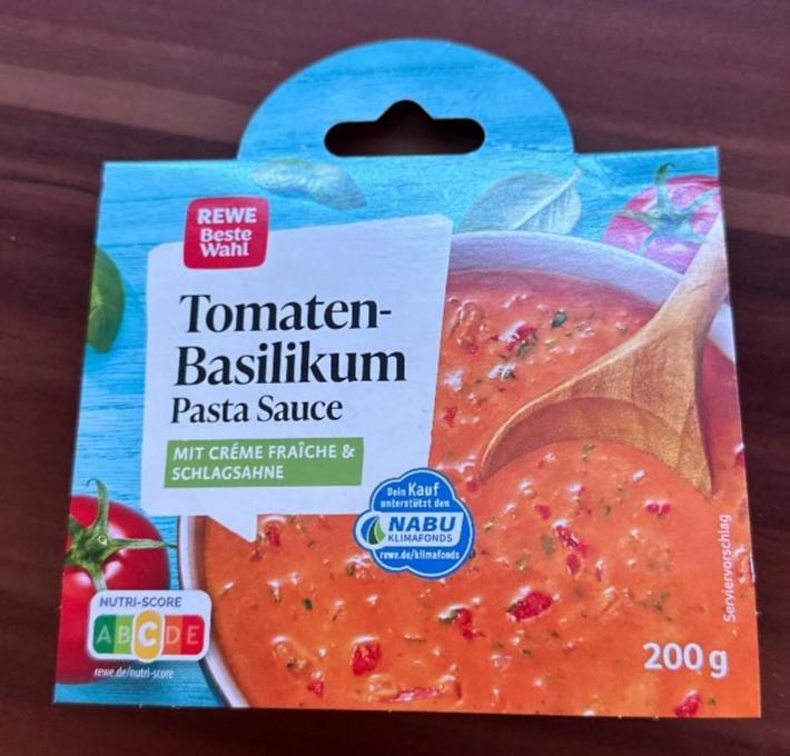 Fotografie - Tomaten basilikum pasta sauce Rewe beste wahl