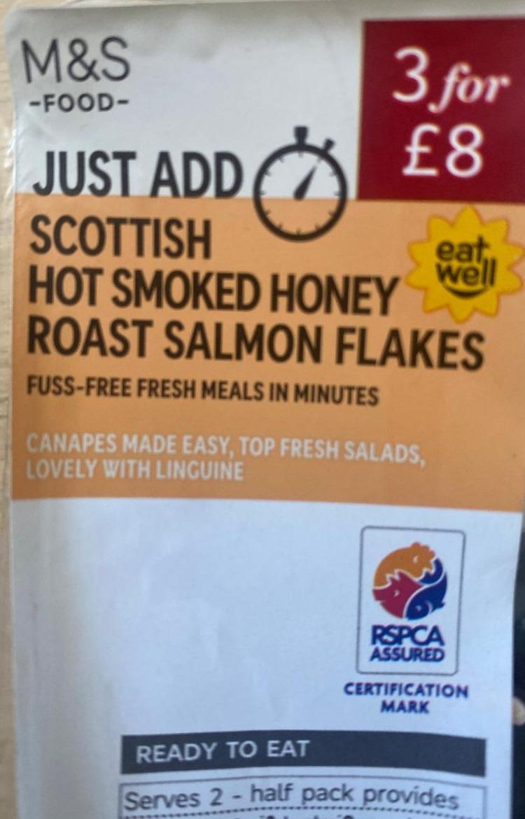 Fotografie - Scottish hot smoked honey roast salmon flakes M&S Food