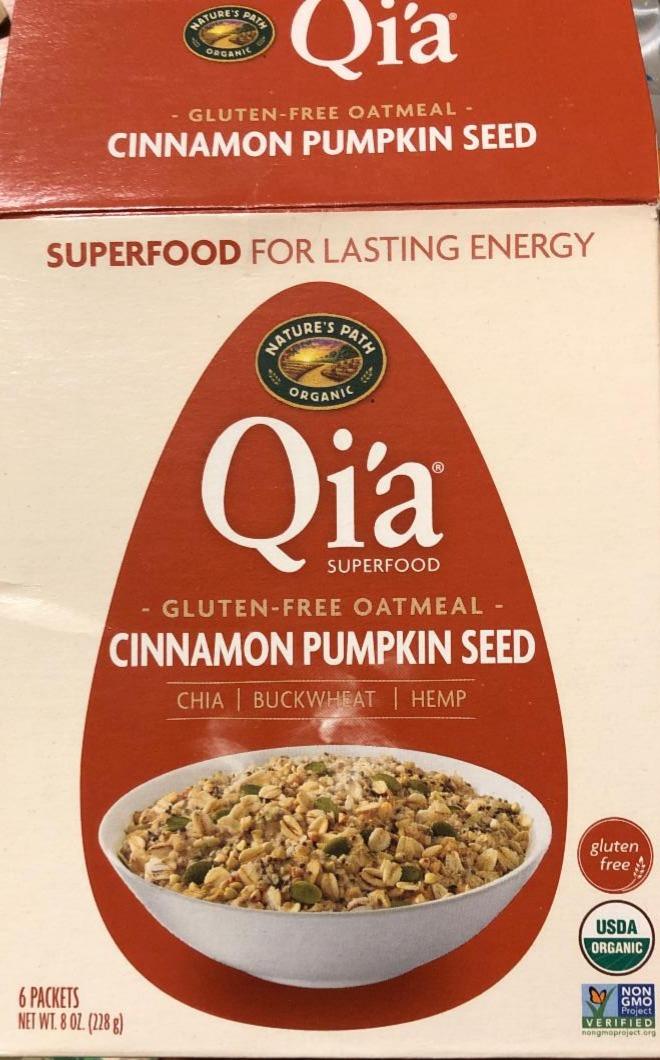 Fotografie - Gluten free oatmeal cinnamon pumpkin seed Qi´a