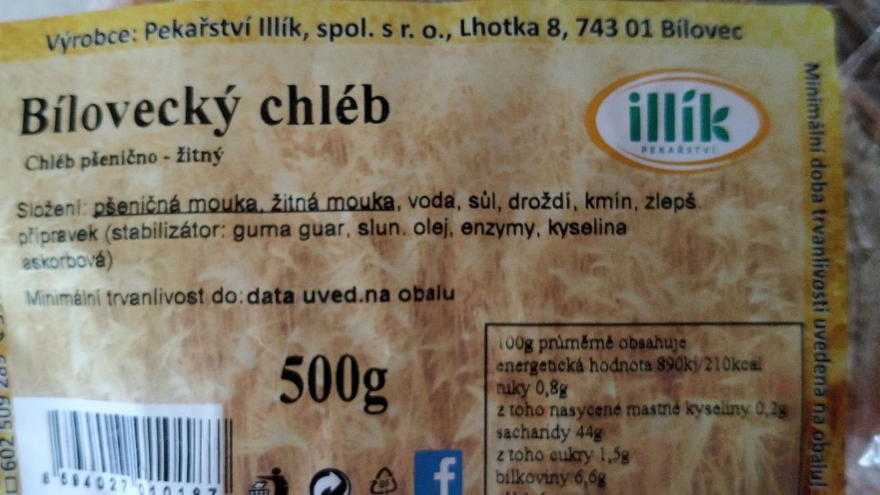 Fotografie - Bílovecký chléb pšenično-žitný Illík