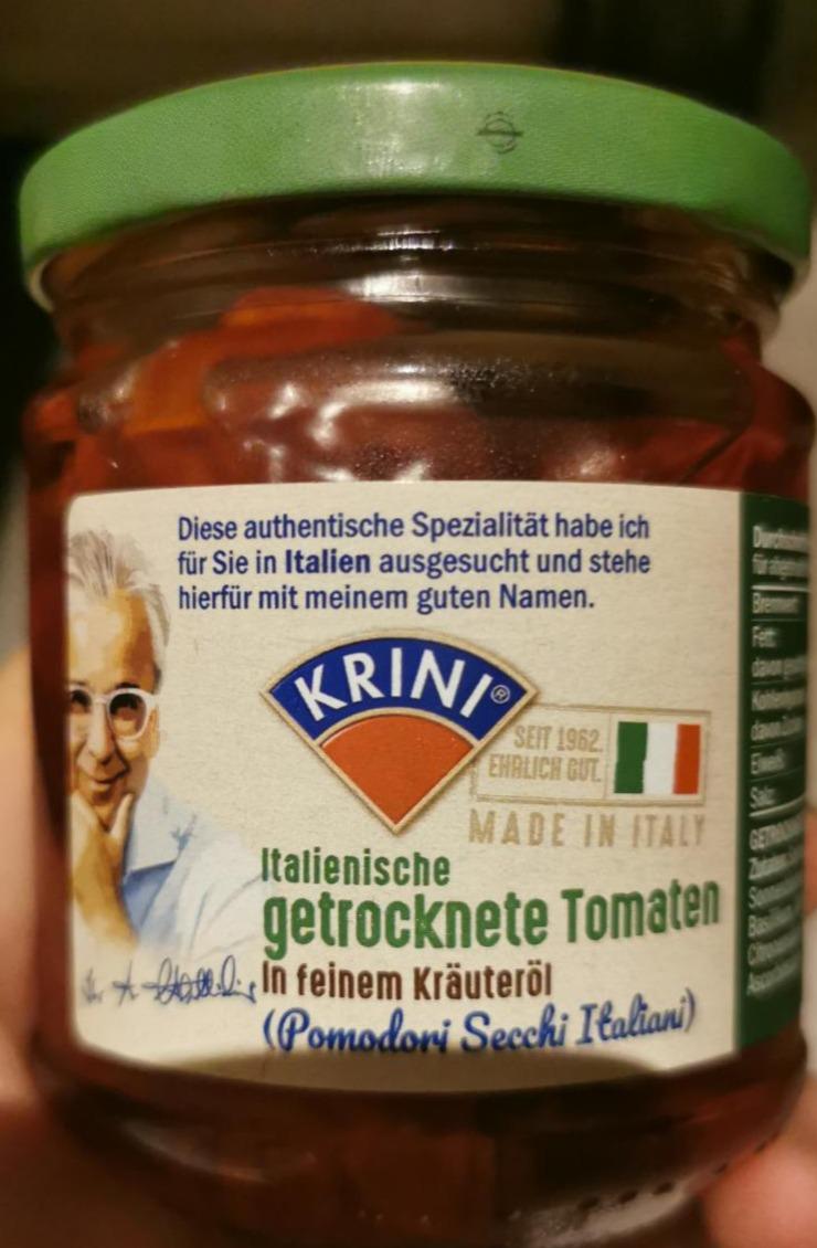 Fotografie - Italienische getrocknete Tomaten in feinem Kräuteröl Krini