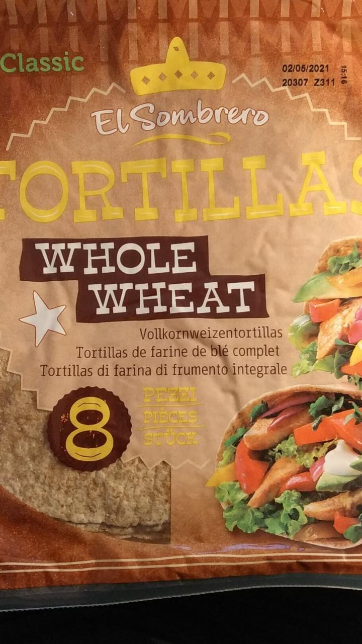 Fotografie - El Sombrero tortillas whole wheat M-Classic Migros