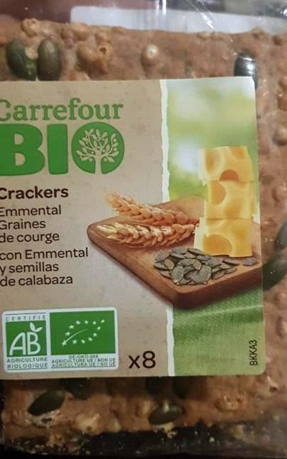 Fotografie - Crackers emmental graines de courge bio Carrefour