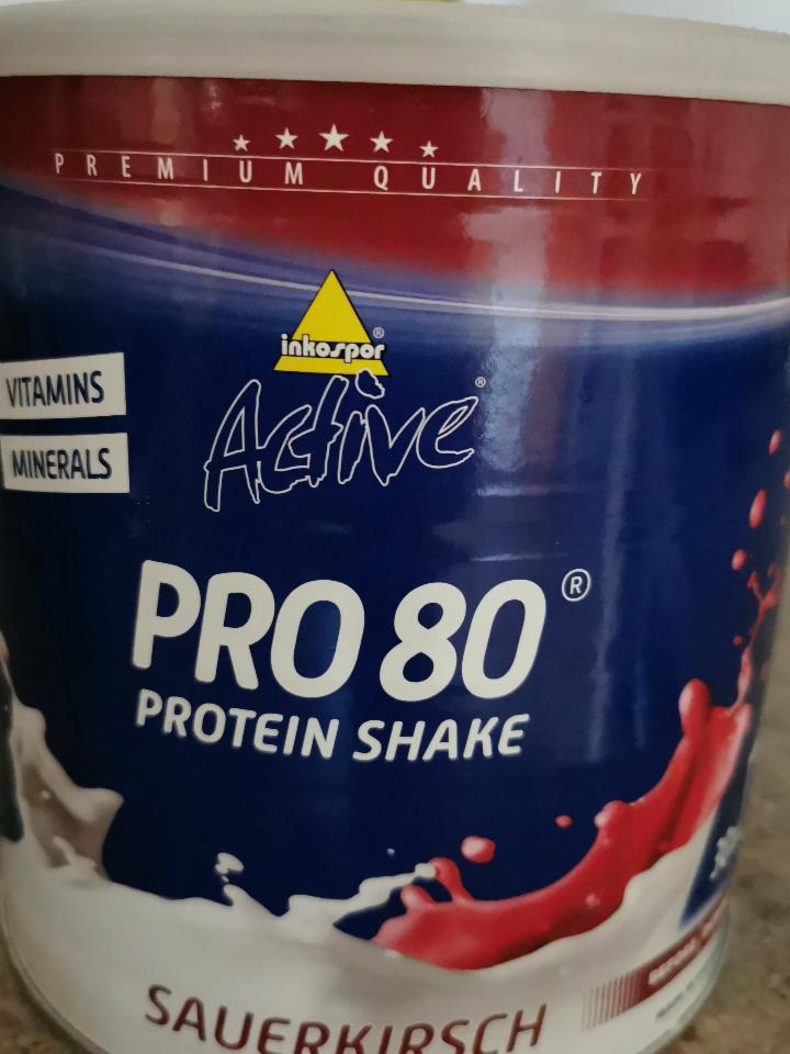 Fotografie - Active PRO 80 protein shake Višeň Inkospor