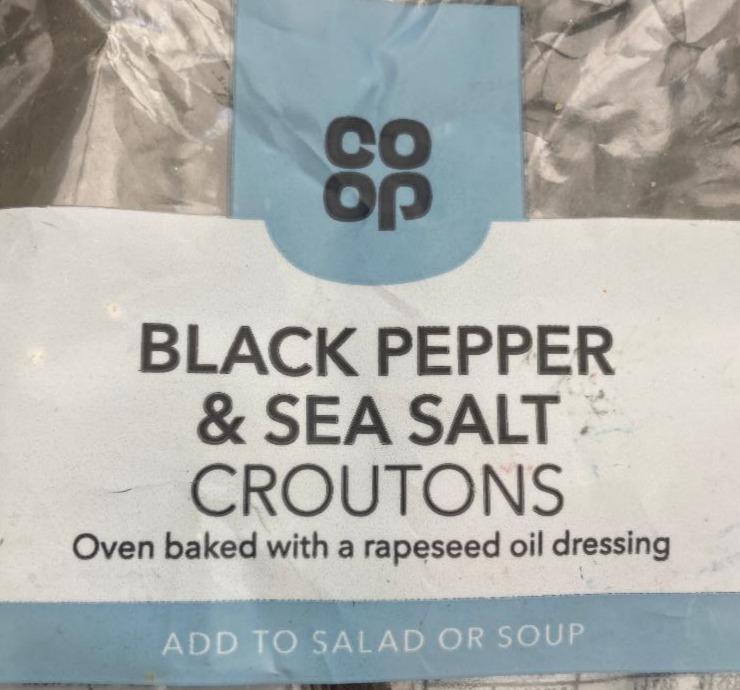Fotografie - Black pepper & sea salt croutons Coop