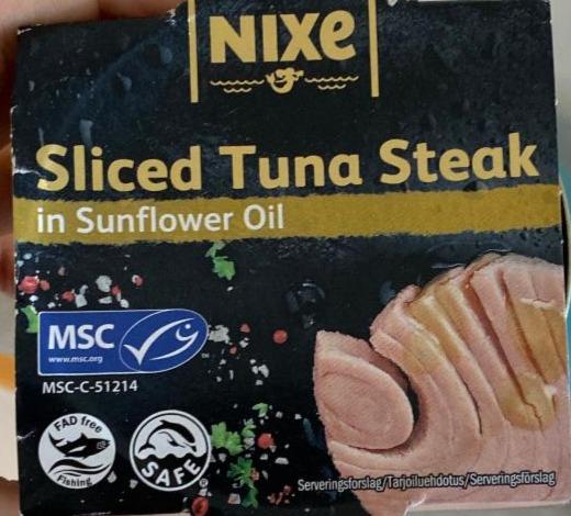 Fotografie - Sliced Tuna Steak in Sunflower oil Nixe