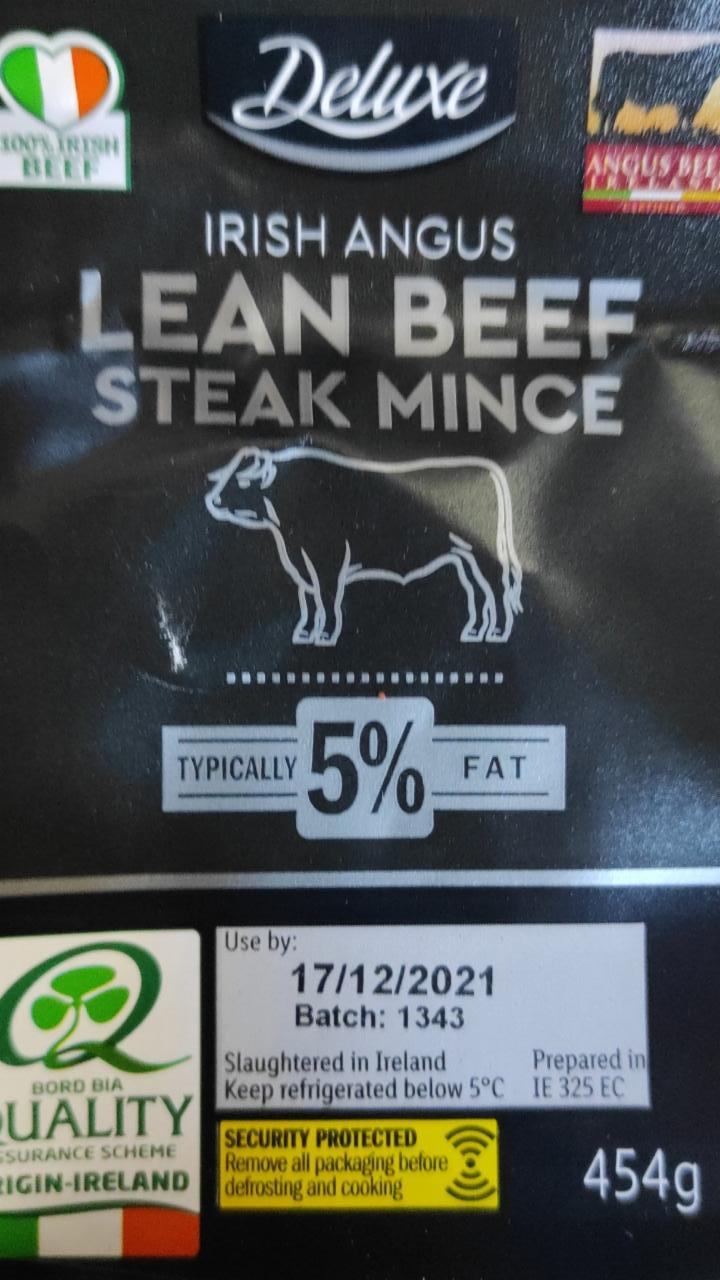 Fotografie - Irish Angus Lean Beef Steak Mince 5% fat Deluxe