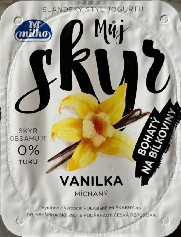 Fotografie - Můj skyr vanilka 0% tuku Milko