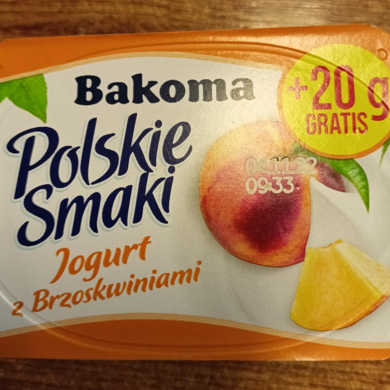 Fotografie - Polskie Smaki Jogurt z brzoskwiniami Bakoma